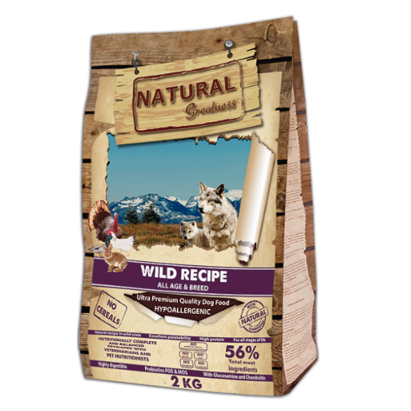 Natural Greatness Wild. Pienso natural para perros.
