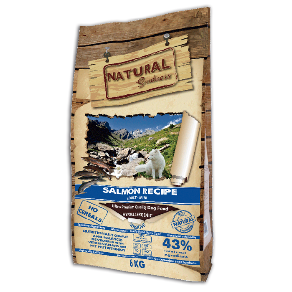 Natural Greatness Salmon. Pienso natural para perros.