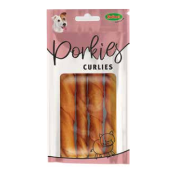 Twister de cerdo. Premios naturales para perros.