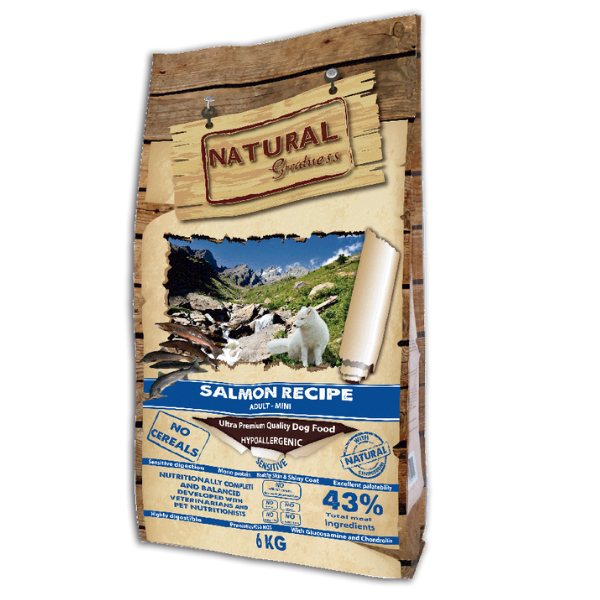 Natural Greatness Salmon. Razas Pequeñas. Pienso natural para perros.