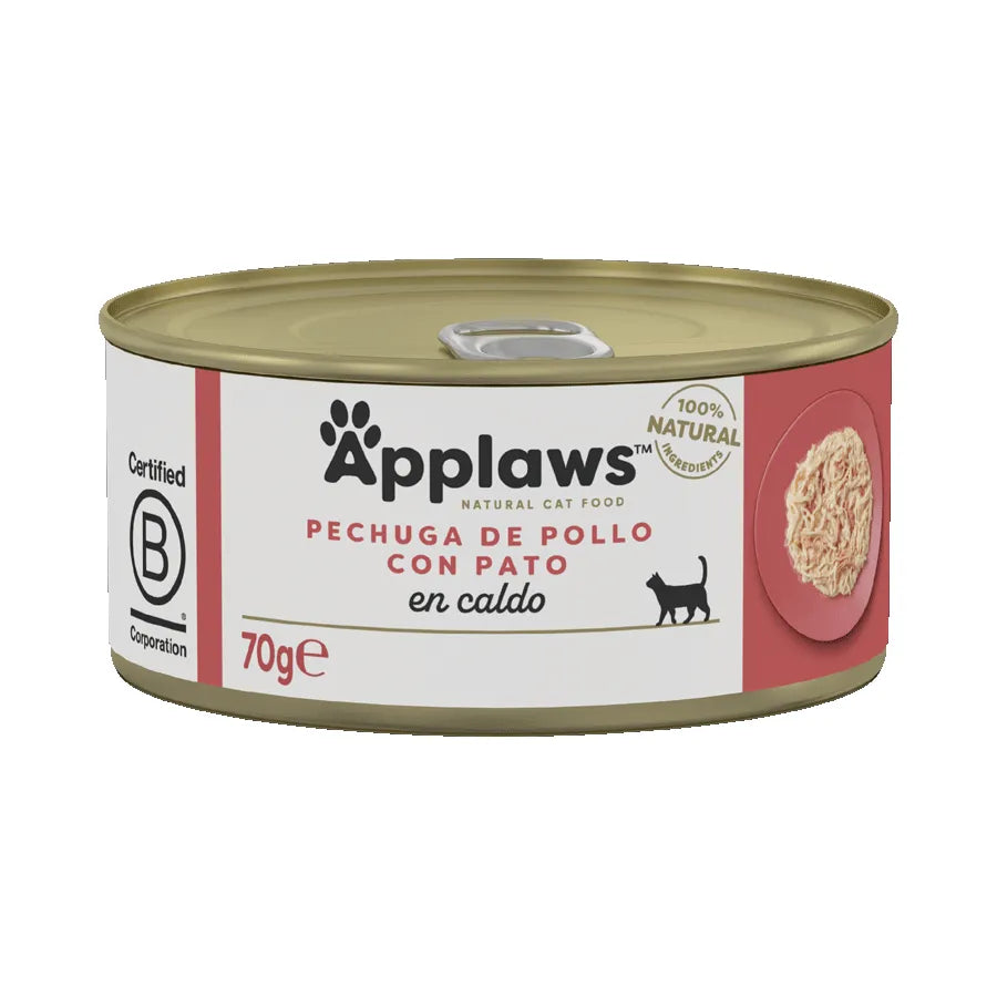 Applaws Gato - Lata de pollo y pato, Comida para Gatos