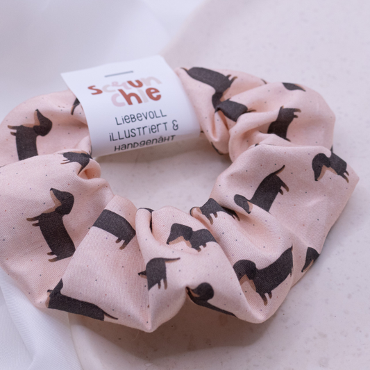 Coletero para pelo de perro,  ilustrada y cosida a mano