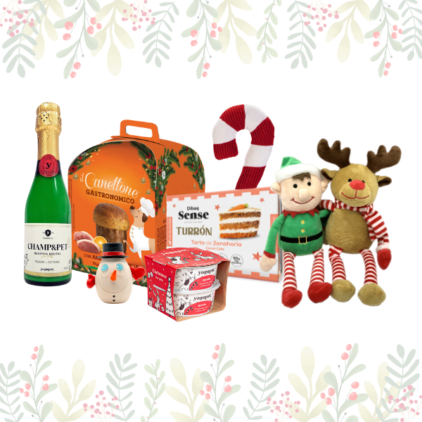 Cesta Navideña Deluxe. Premios para perros navideños.