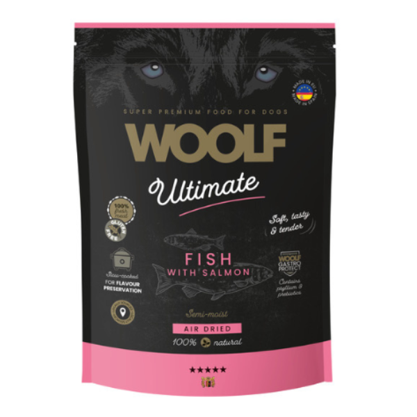 Woolf Pescado, Pienso Semihúmedo Naturales para Perros, Pienso para Perros