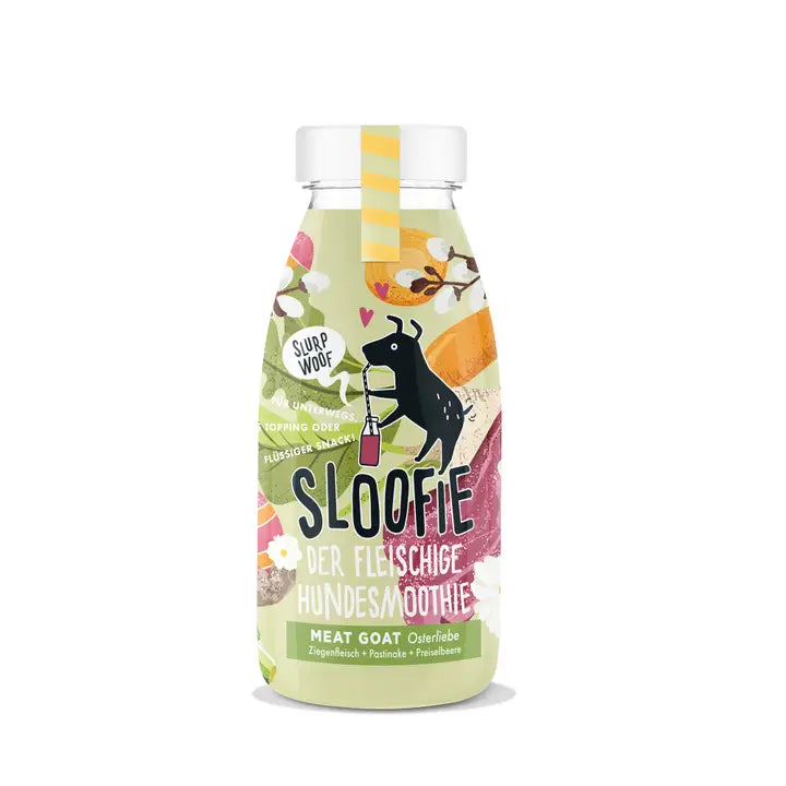 Caldo Sloofie Hipoalergénico Carne de Cabra – Nutrición Segura para Perros.