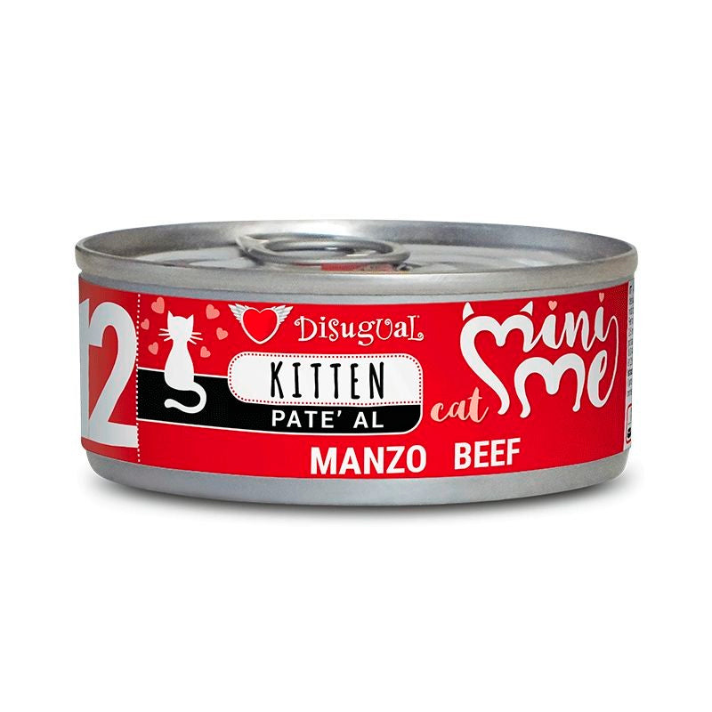 Disugual Mini Me Kitten - Lata de Ternera Gatos, Comida para Gatos