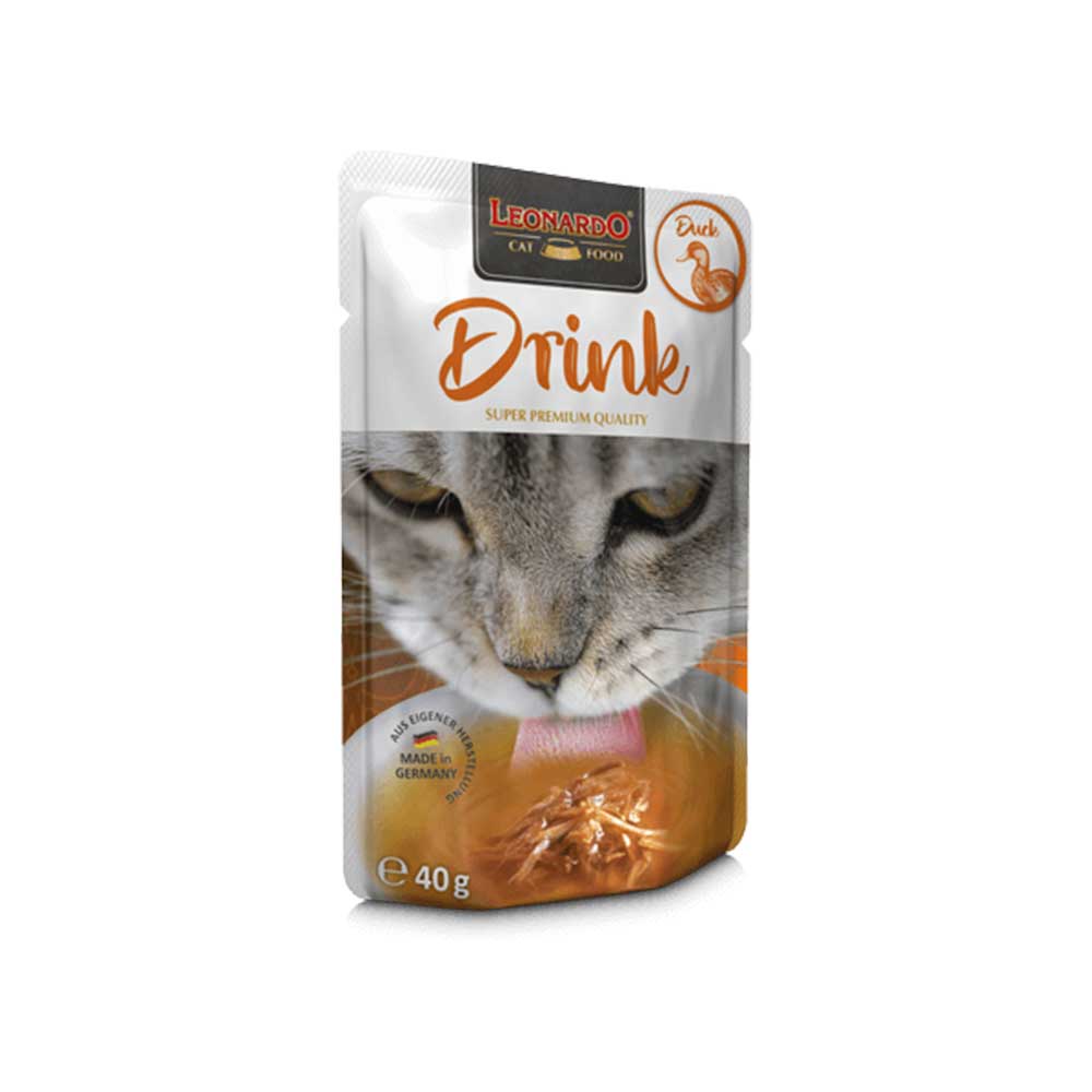 Leonardo Drink con Pato. Caldos para gatos.