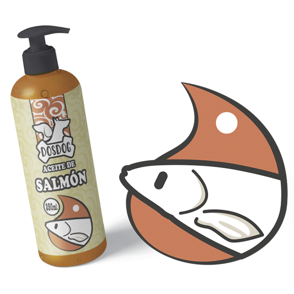 Aceite Salmón DosDog. Suplemento natural para perros y gato.