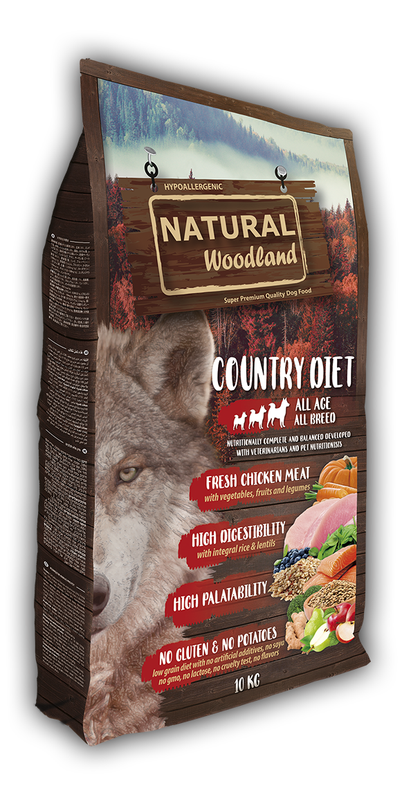 Natural Woodland Country Diet Pollo. Pienso natural para perros.