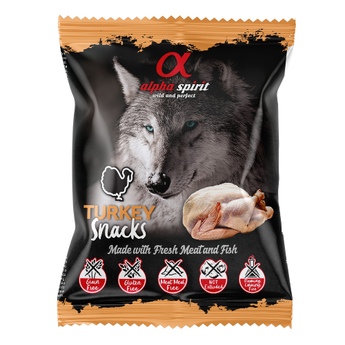 alpha_spirit_snack_pavo, Premios para Perros