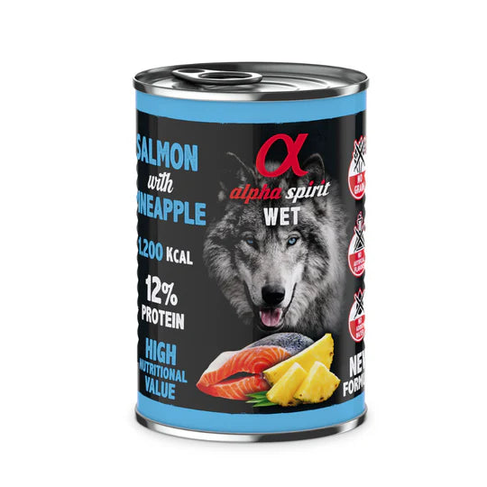 Alpha Spirit- Lata Salmon con Piña. Comida para perros.