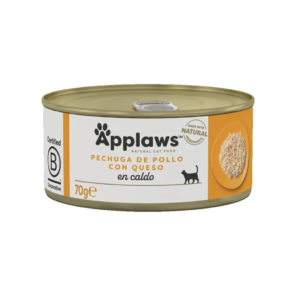 Applaws Gato - Lata de pollo y queso, Comida para Gatos