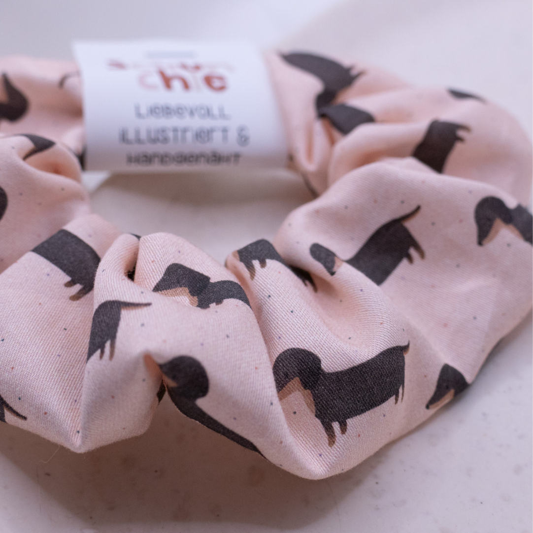 Coletero para pelo de perro, ilustrada y cosida a mano