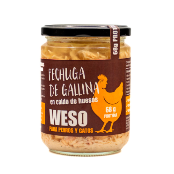 Weso Pechuga de Gallina en Caldo 400g