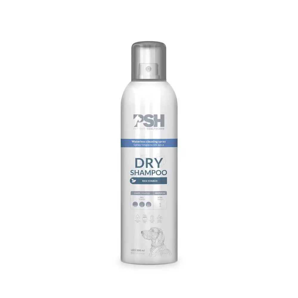 PSH Dry Shampoo – Champú en seco para Perros y Gatos.