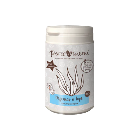 Puromenu - Defensas a tope: BIO espirulina (100gr). Suplementos para perros y gatos.