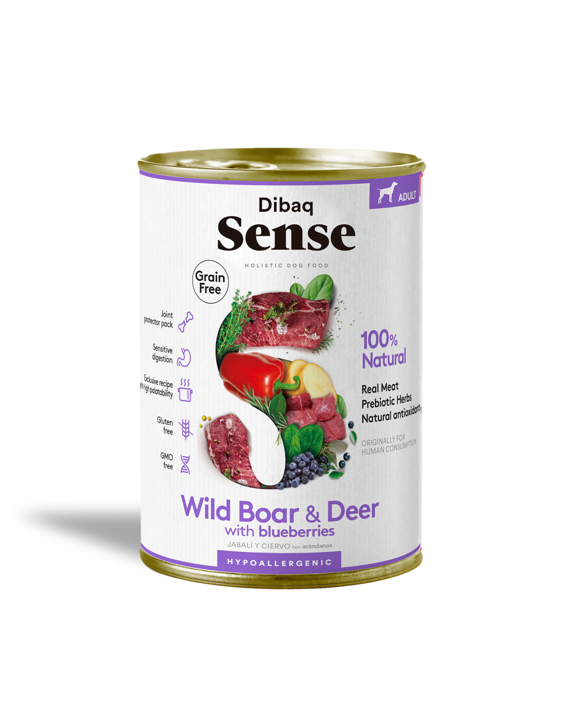 Dibaq Sense Salvaje Ciervo y Jabali, Comida para Perros