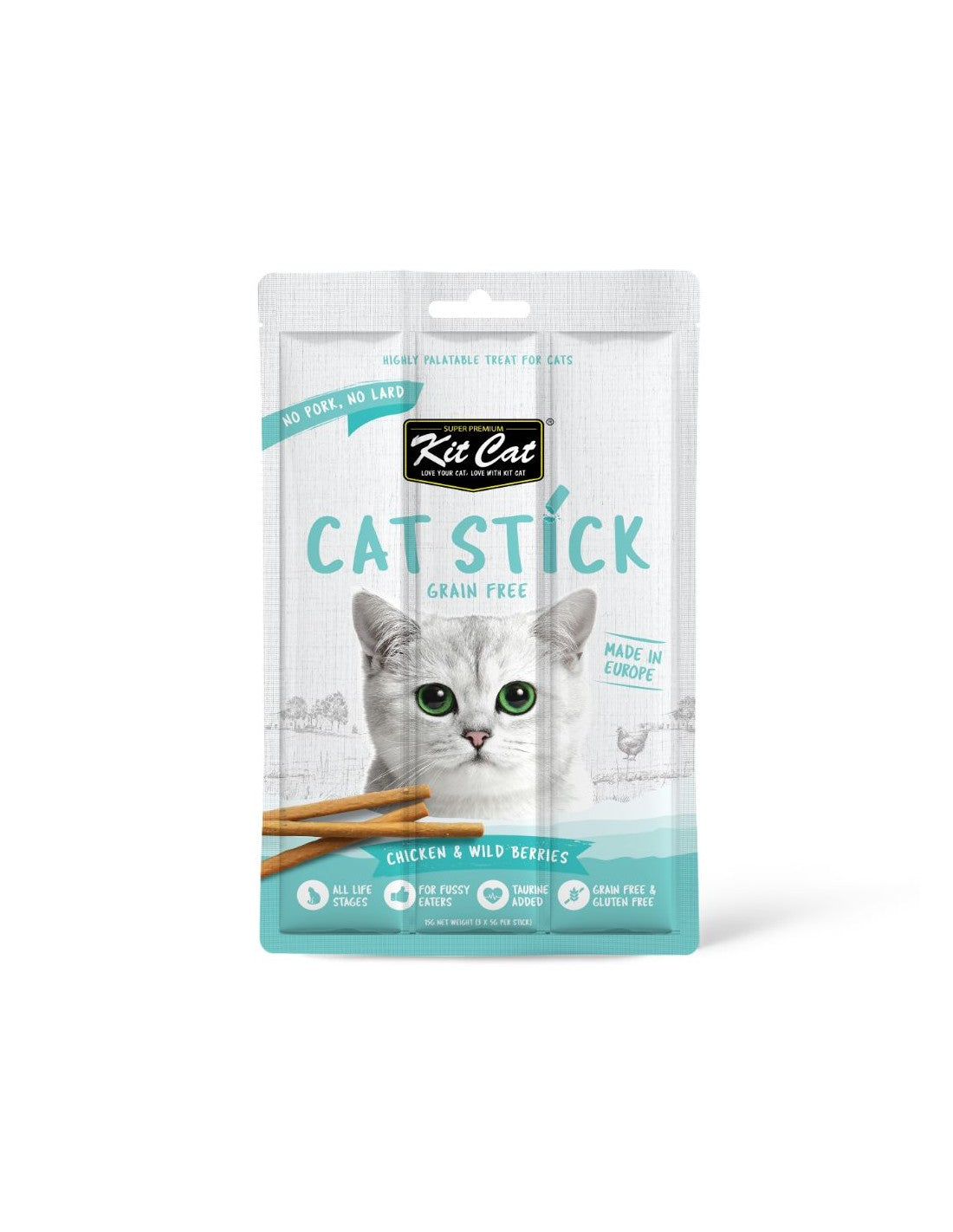 Kit Cat Cat Stick - Chicken & Wild Berries Snacks Gato