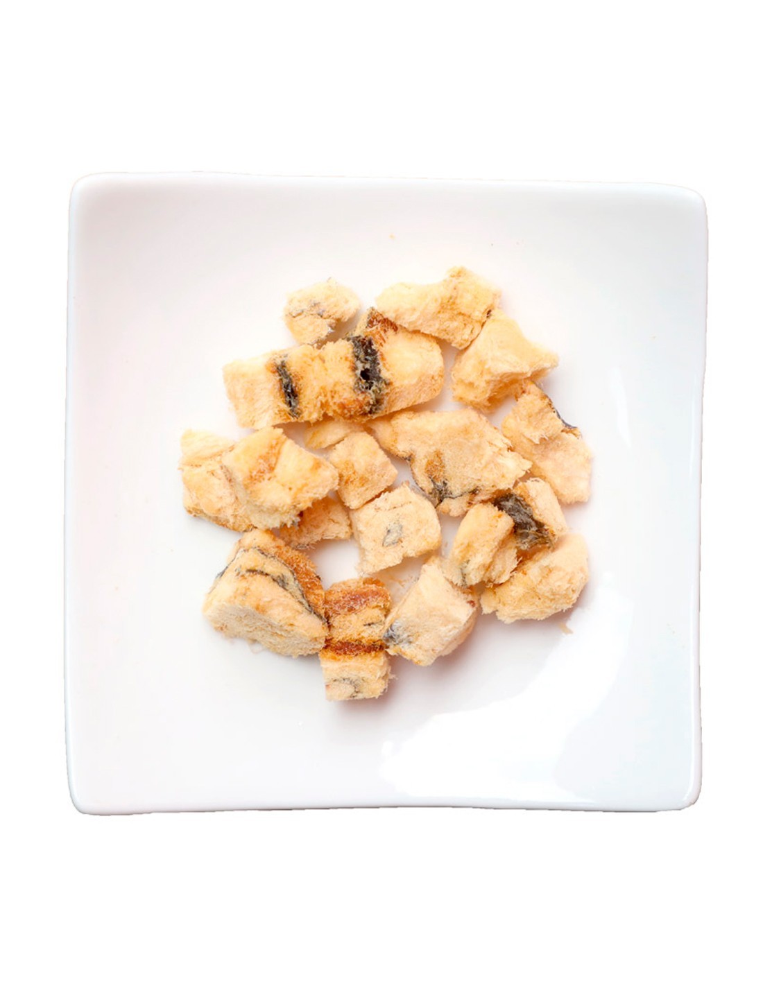 Lomo de bacalao en cubos liofilizado. Premios para Perros y Gatos