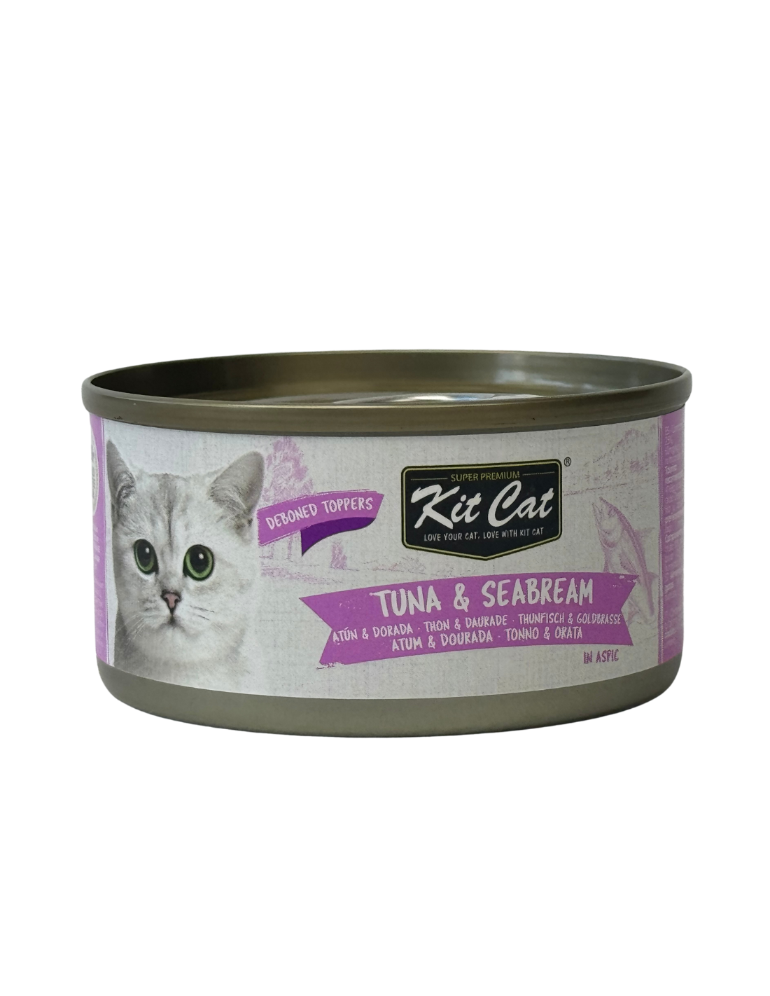 Kit Cat Lata Toppers - Atún & Dorada 80g