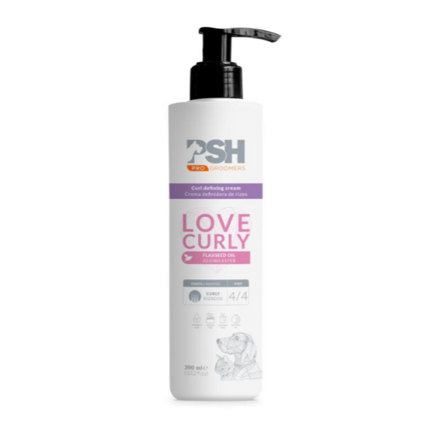 PSH Crema Love Curly – Acondicionador Especial Pelo Rizado para Perros y Gatos.