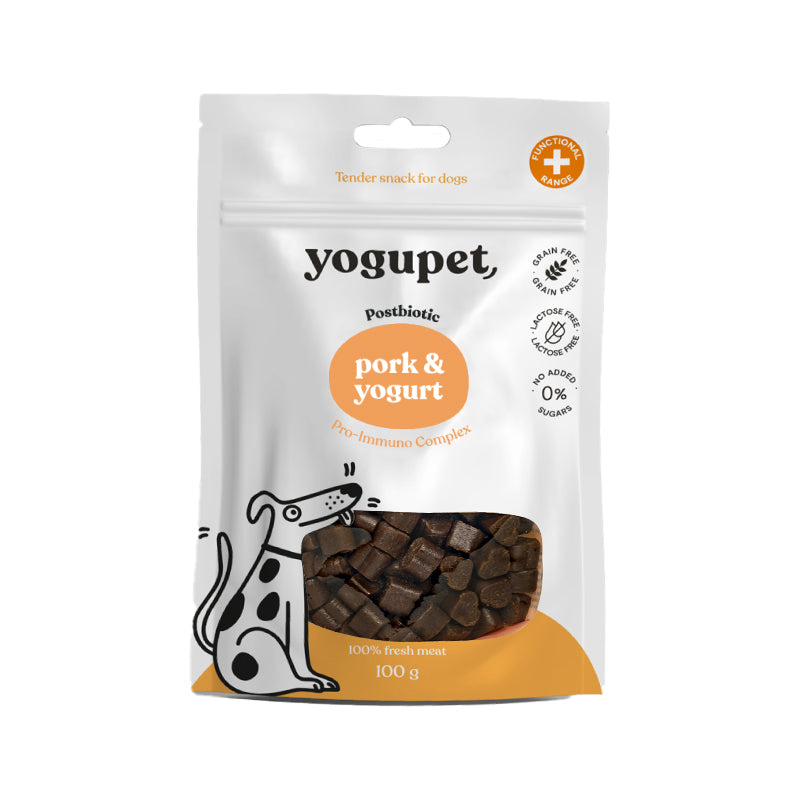 Snacks Yogupet Cerdo y Yogurt Perros, Snacks Naturales para Gatos, Premios para Perros