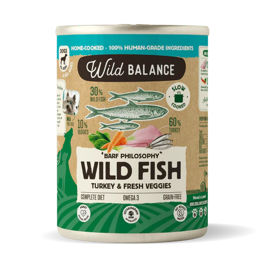 Wild Balance Pescado Comida Humeda Cocinada Perro Filosofia BARF