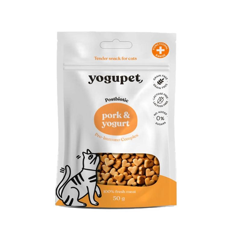 Snacks Yogupet Cerdo y Yogurt Gatos, Snacks Naturales para Gatos, Premios para Gatos