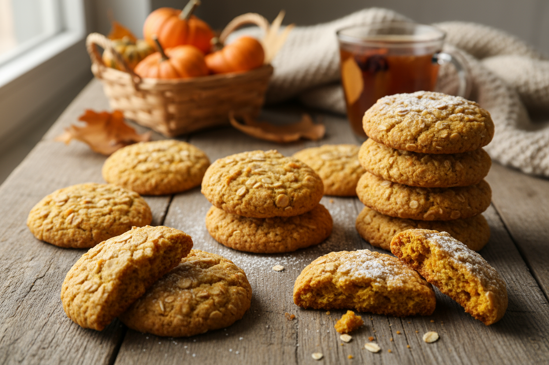 Galletas de calabza y avena