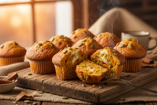 Muffins de calabaza y yogur