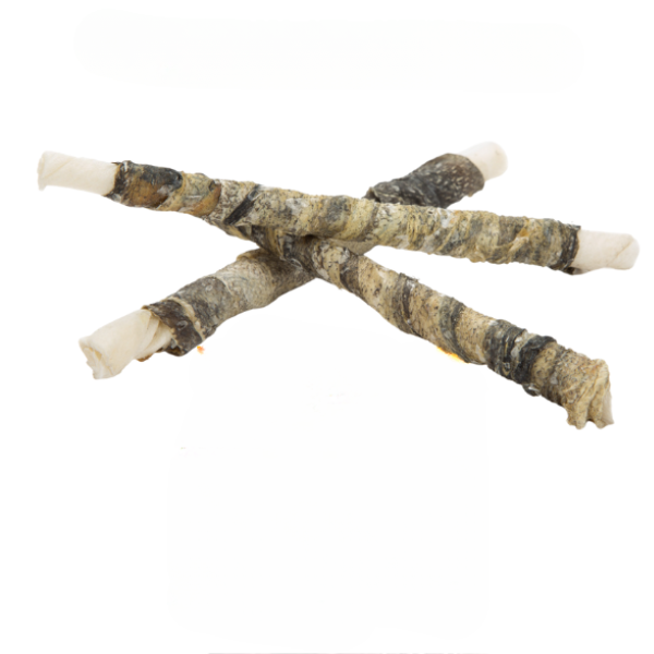 Twister de piel Bacalao y  bufalo, Snacks Naturales para Perros, Premios para Perros