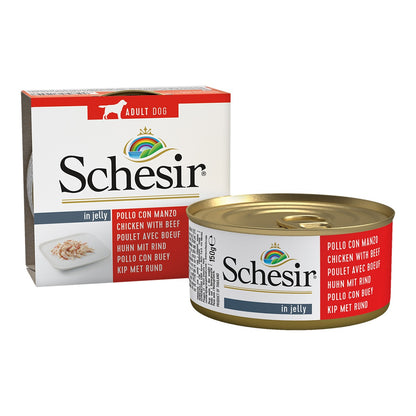 Schesir Pollo con Buey, Comida para Perros