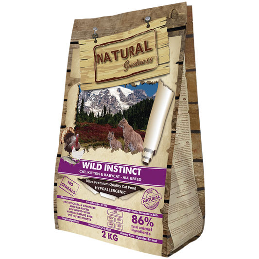 Natural Greatness Wild Instinct Gatitos y Gatos, Pienso natural para Gatos