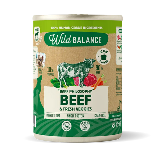 Wild Balance Ternera Comida Humeda Cocinada Perro Filosofia BARF
