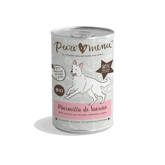 Puro Menu - Menu Maravilla de Vacuno Comida natural para perros