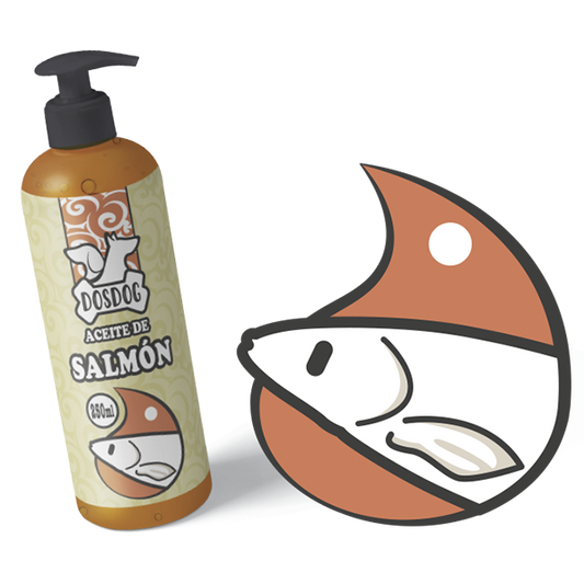 Aceite Salmón DosDog. Suplemento natural para perros y gato.