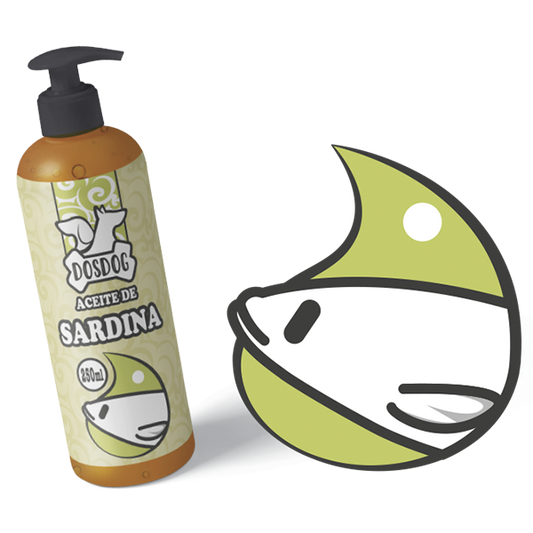 Aceite Sardina DosDog. Suplemento natural para perros y gato.