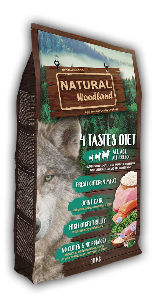 Natural Woodland 4 tastes Pavo. Pienso natural para perros.