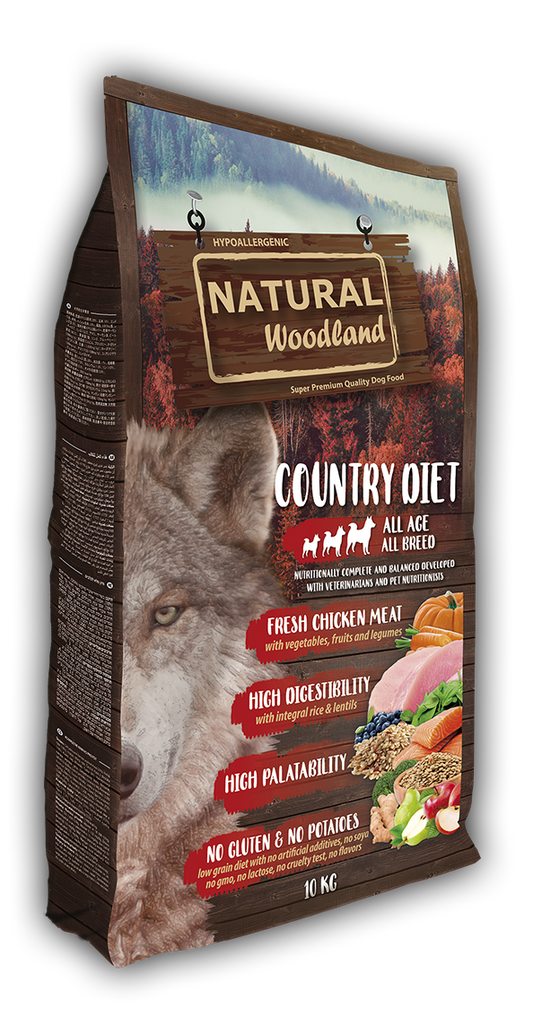 Natural Woodland Country Diet Pollo. Pienso natural para perros.