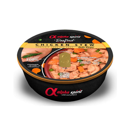 Alpha Spirit Real Food- Estofado de Pollo.  Comida para perros.