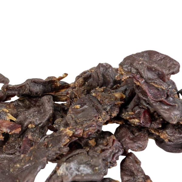 Corazon de conejo deshidratado, snacks naturales para perros y gatos