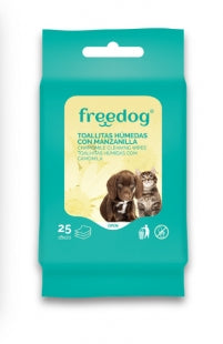 Freedog Toallitas Manzanilla, Toallitas para Mascotas