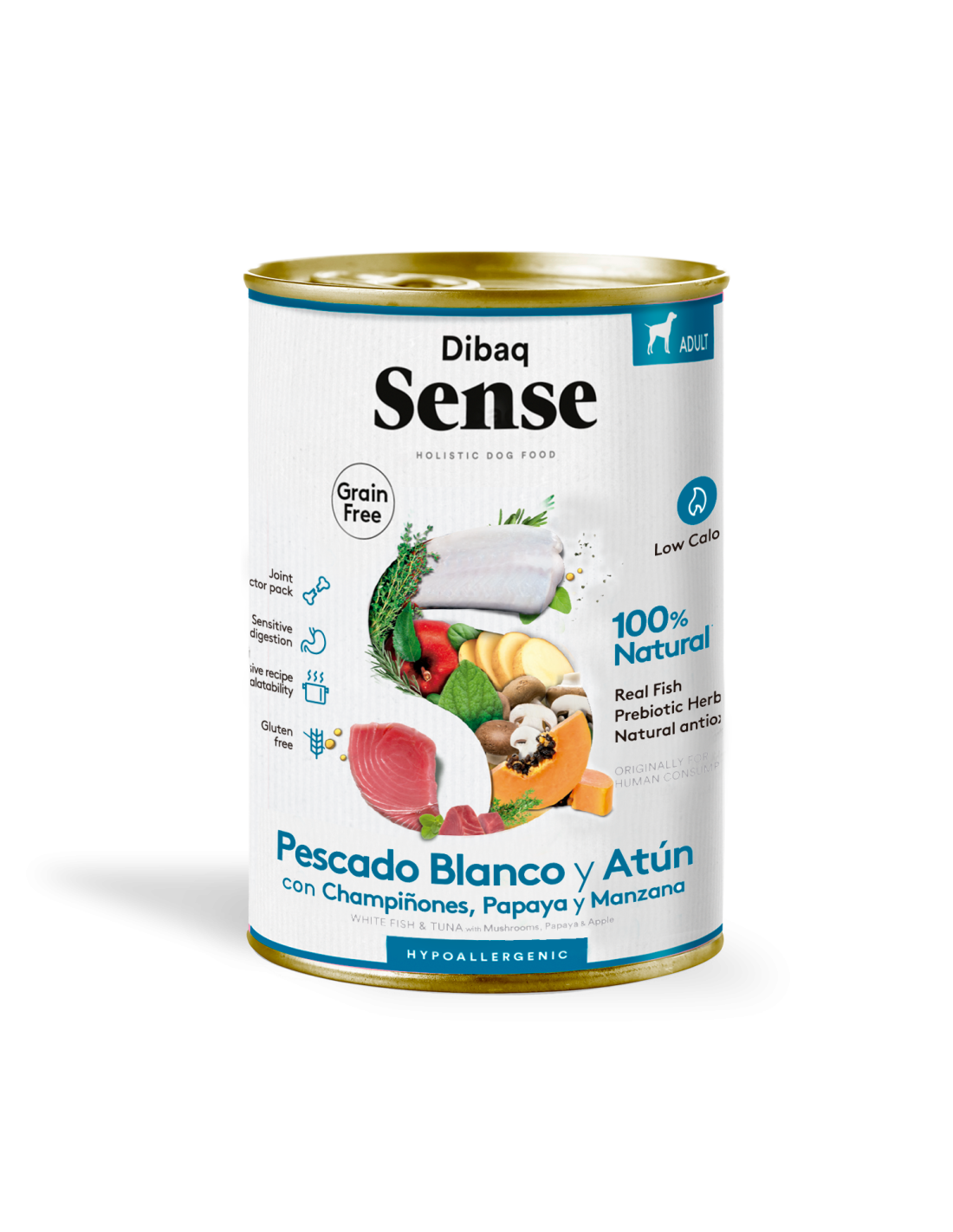 Dibaq Sense Pescado Blanco y Atun , Comida para Perros