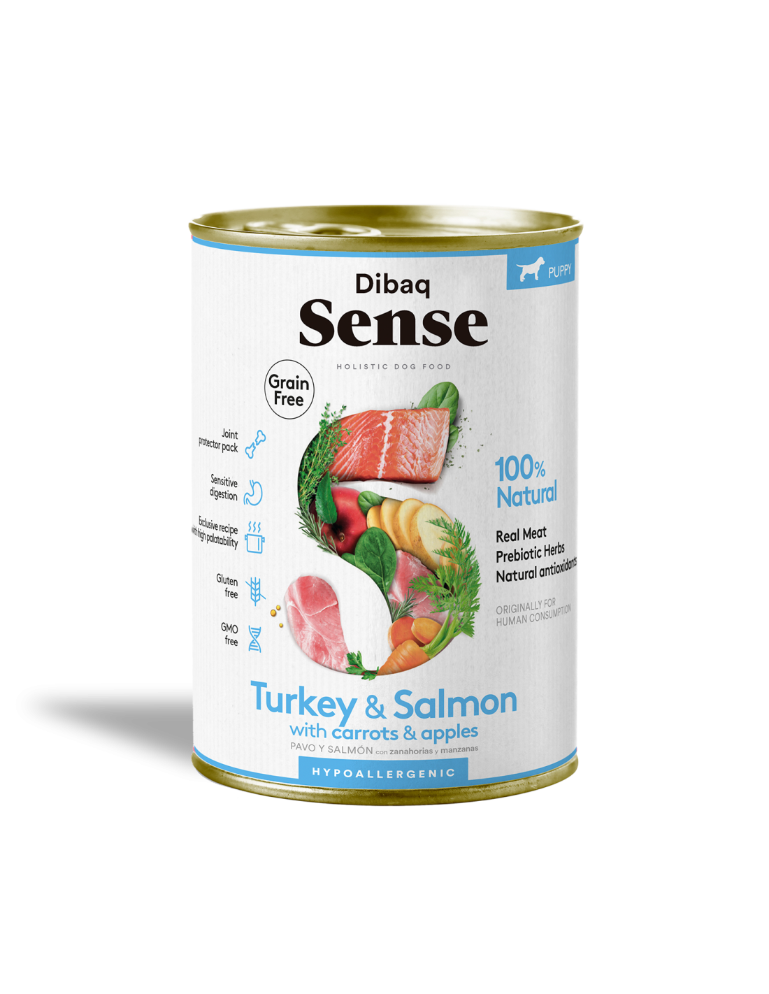 Dibaq Sense Puppy Salmón y Pavo , Comida para Perros