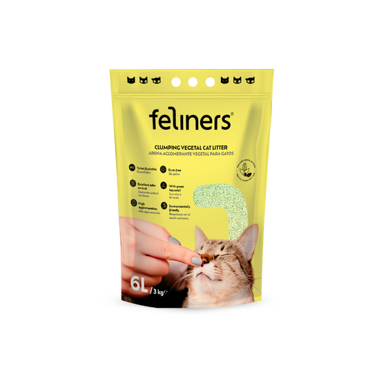 Sustrato Feliners Soja - Arenas para gato naturales 6L