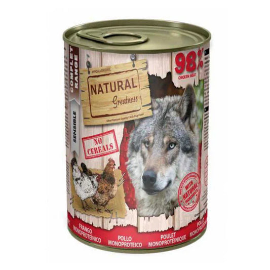 Natural Greatness - Lata Monoproteica Pollo para perros.