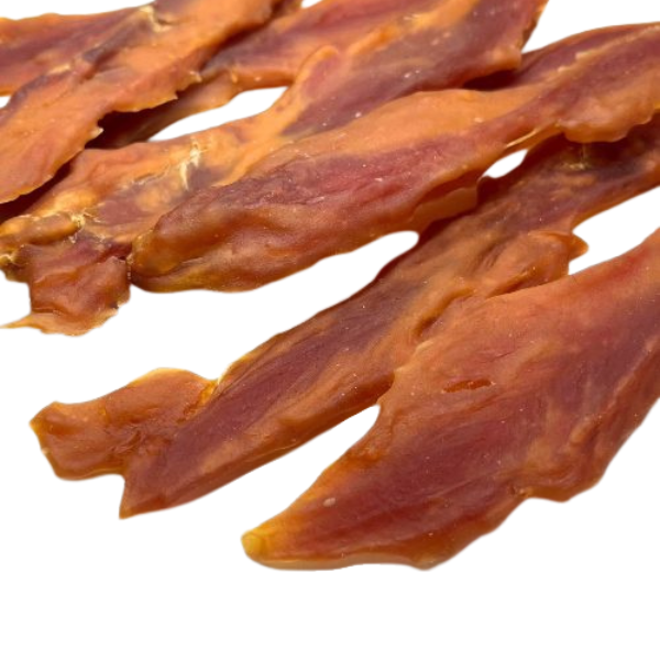 Cecina de pato, snacks naturales para perros y gatos