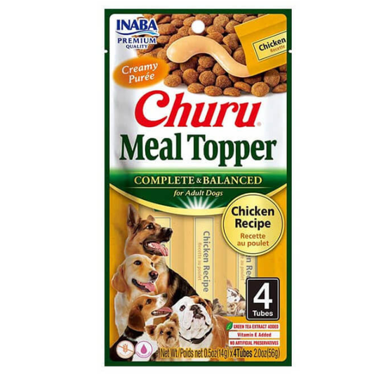 Churu meal topper de pollo con calabaza, premios para perros