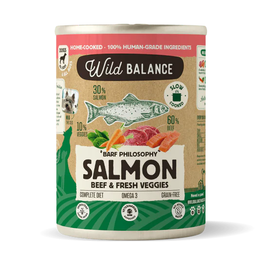 Wild Balance Salmon Comida Humeda Cocinada Perro Filosofia BARF